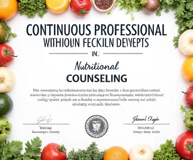 Osvědčení o kontinuálním vzdělávání v nutričním poradenství