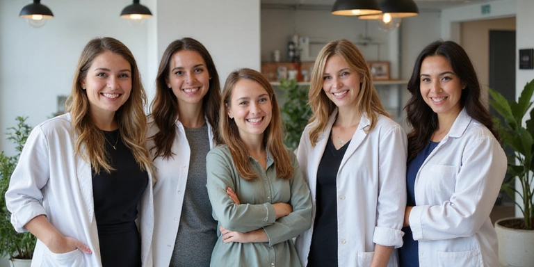 Tým VýživaPro - skupina usměvavých nutričních specialistů.